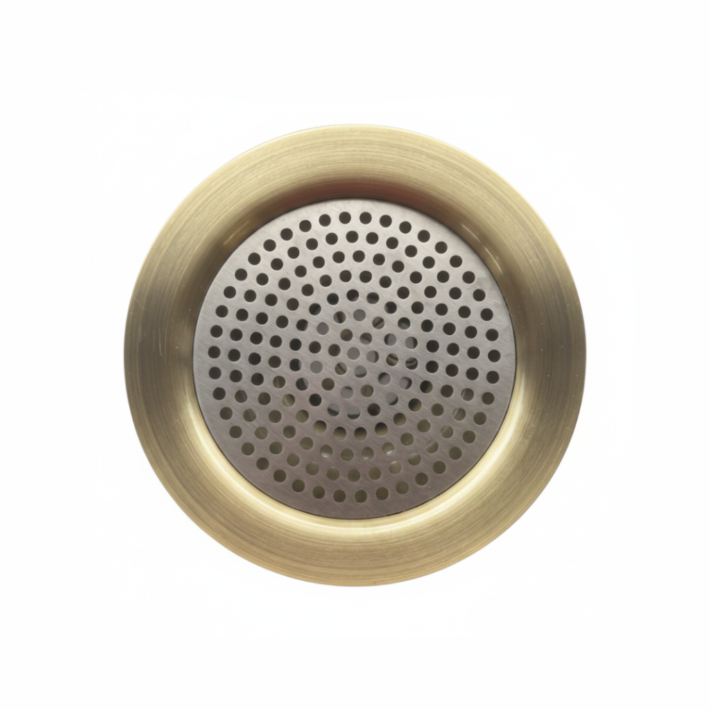 drip tray, neotap touch, brushed brass and brushed nickel.